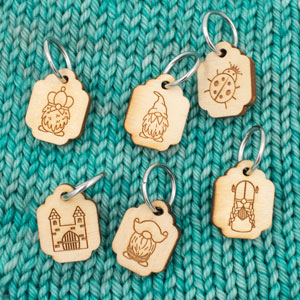 Katrinkles Stitch Markers - Gnomes