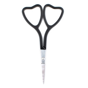 Various Jimmy Beans Wool  Accessories - Black w/ Heart-Shape Embroidery Scissors