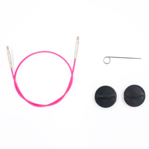 Lykke Interchangeable Needle Cords Needles - Pink - 32"/80 cm [for 5" tips]