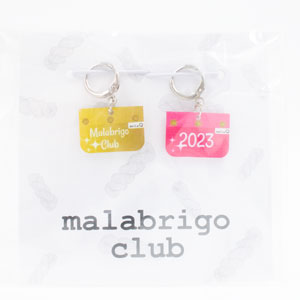Stitch Markers - Pink & Gold Malabrigo Club 2023 by Jimmy Beans Wool