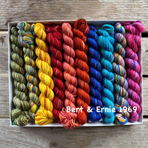 Koigu Pencil Box Yarn - Bert & Ernie 1969