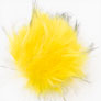 Jimmy Beans Wool Faux Fur Pom Poms w Snap - Yellow Accessories photo