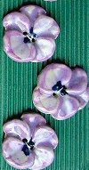Incomparable Buttons Ceramic Buttons - L100 - Purple Pansy