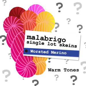 Malabrigo Single Lot Worsted Merino Color Packs Kits - Warms - Warms
