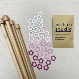 Allstitch Studio Seamless Stitch Markers  - Large - Cherry Blossoms