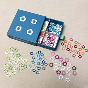 Seamless Stitch Markers - Flower Stitch Marker Sampler Box Set by Allstitch Studio