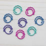 Fox & Pine Stitches Sheep Stitch Markers  - Colorful Mix - Split Ring