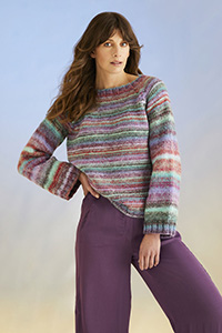  Sirdar Jewelspun Pattern - 10702 Jewelspun with Wool Whirlpool Sweater - PDF DOWNLOAD
