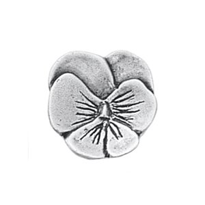 Danforth Pewter Buttons - Small Pansy - 3/4"