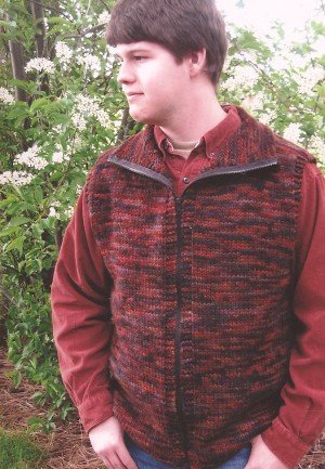 Knitting Pure and Simple Men's Sweater Patterns - 289 - Bulky Vest for Men Pattern