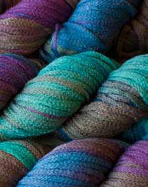 South West Trading Company Oasis Hand Dyed Soysilk Yarn - Dark Nites BIG