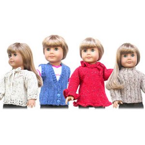 Knitting at Knoon Patterns - 18" Doll Sweaters: Two Pattern