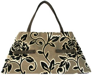 Offhand Designs Fiona Tote - Ebony and Ivory
