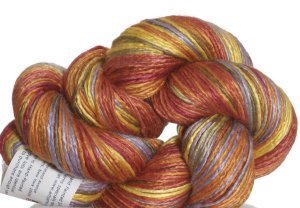 Artyarns Regal Silk Yarn - 136 - Peach/Yellow/Blue