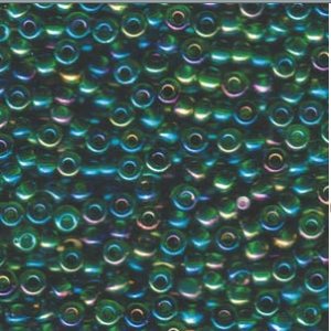 Miyuki Beads Size 6/0 - 20g Tube - 9179 - Transparent Green Luster (100g bag)