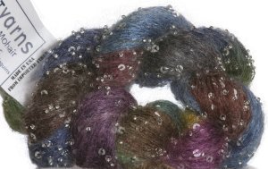 Artyarns Beaded Mohair and Sequins Yarn - 182 w/Silver