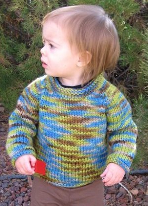 Knitting Pure and Simple Baby & Children Patterns - 0295 - Bulky Baby Pullover Pattern