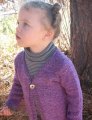 Knitting Pure and Simple Baby & Children Patterns - 0296 - Girl's One Button Cardigan Patterns photo