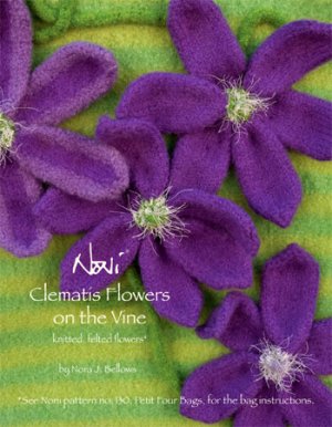 Noni Patterns - Clematis Flowers on the Vine Pattern