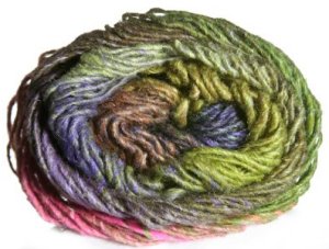 Noro Silk Garden Yarn - z276 Lime, Brown, Purple, Turquoise (Discontinued)