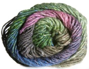 Noro Silk Garden Yarn - 302 Orange, Lavender, Blue, Green (Discontinued)
