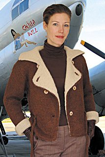 Dovetail Designs Knitting and Crochet Patterns - Bomber Jacket to Knit Pattern