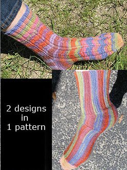 Knit One, Crochet Too Patterns - Friendship Socks Pattern
