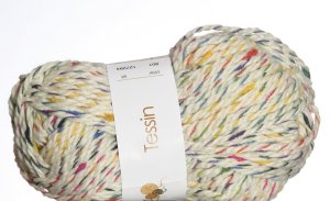 Muench Tessin Yarn - 65801 - White with Colors