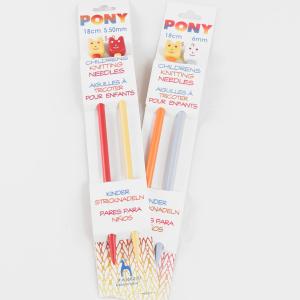 Pony Children's Knitting Needles - US 5 - 7" Needles