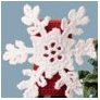 Lantern Moon Wine Toppers Accessories - Red Snowflake