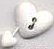 Muench Hearts on a String Buttons - 1827 - White Heart