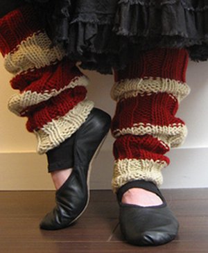KnitWhits Patterns - Stage Left Leg Warmers Pattern