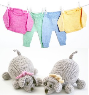 Knitting at Knoon Patterns - Jammies with PJ Puppy Pattern