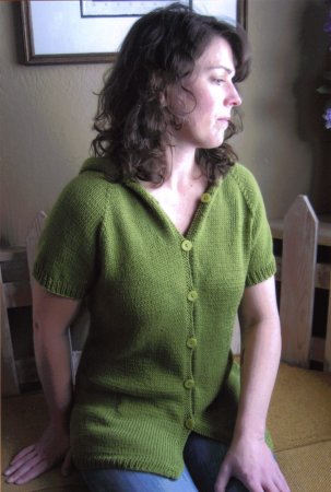 Knitting Pure and Simple Summer Sweater Patterns - 102 - Short Sleeved Hoodie Pattern