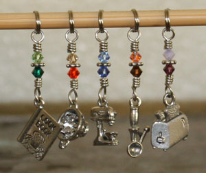 Victoria S Beaded Stitch Markers - zEverything but the Kitchen Sink