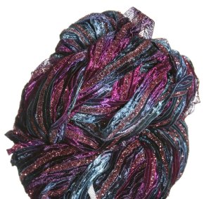 Louisa Harding Sari Ribbon Yarn - 21 Aqua, Plum, Fuschia (Discontinued)