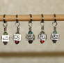 Victoria S Beaded Stitch Markers Accessories - Numbers 1-5