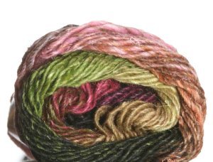 Noro Silk Garden Yarn - 309 Black, Orange, Lime