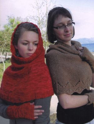 Knitting Pure and Simple Women's Patterns - 108 - Scarf/Hood and Wrist Warmers Pattern