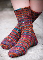 Mountain Colors Patterns - Yuba River Socks Pattern