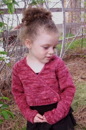 Knitting Pure and Simple Baby & Children Patterns - 0109 - Girl's Ballet Cardigan Pattern