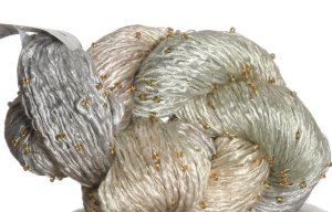 Artyarns Beaded Silk Yarn - H14 - w/Gold Beads