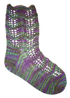 Lorna's Laces Lorna's Patterns - zPurple Iris Socks Pattern
