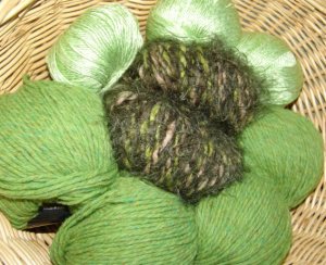Muench Luxury Yarn Grab Bag - Green/Olive - Large