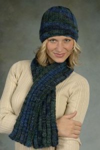 Plymouth Yarn Sweater & Pullover Patterns - 1750 Hat/Scarf Pattern Pattern