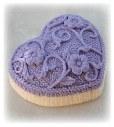 Alsatian Soaps & Bath Products Knitted Heart Soap