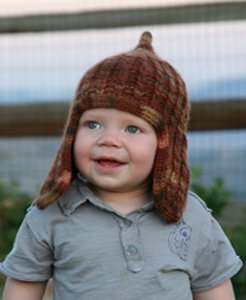 Battle Born Knits Patterns - Huck's Earflap Hat Pattern