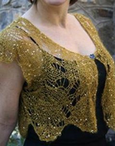 Artyarns Patterns - I120 Sequined Mohair Lace Vest Pattern