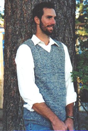 Knitting Pure and Simple Men's Sweater Patterns - 215 - Basic Vest for Men Pattern