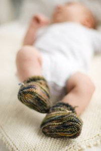Churchmouse Wee Ones Patterns - Stay-On Baby Booties Pattern